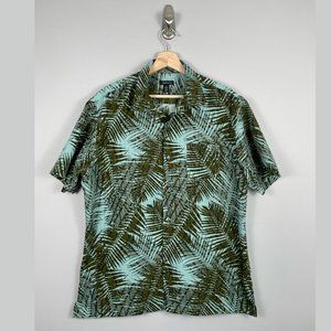 Van Heusen Button Up Shirt Green Fern L